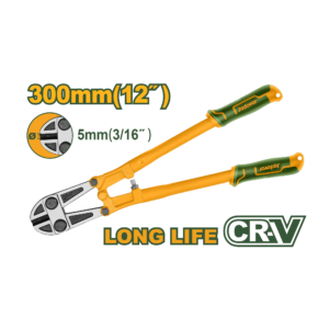 CORTAPERNOS - TAMAÑO:12" MATERIAL CR-V FORJADO RANGO MÁXIMO DE CORTE: 5 MM NUEVO DISEÑO MANGO CÓMODO