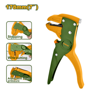 PELA CABLES DIÁMETRO DEL PELADOR:0,5MM~6MM CON FUNCIÓN DE CORTE MANGO DE TPR RECUBIERTO DE PP HOJA DE MATERIAL 65MN TAMAÑO DEL PRODUCTO:175*85MM