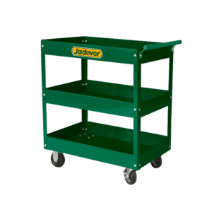 CARRO CON RUEDAS - 3 BANDEJAS DE ACERO - 719 X 365 X 85MM - PESO 12KG - 4 RUEDAS