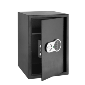 CAJA FUERTE ELECTRÓNICA - VOLUMEN: 52L - MEDIDAS: (A X L X P) 50 X 35 X 33 CM - ESPESOR (PUERTA/CUERPO DE CAJA): 3/1,5 MM - CÓDIGO DE 3 A 8 DÍGITOS LIBREMENTE
