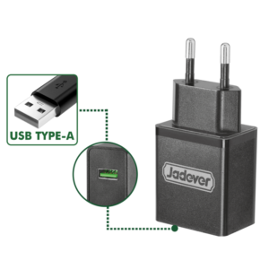CARGADOR - VOLTAJE DE ENTRADA: 220-240V 50/60HZ - VOLTAJE DE SALIDA: 5V - CORRIENTE DE SALIDA: 2A - PUERTO DE CARGA: USB TIPO A