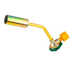 SOPLETE DE GAS - NO DISPARA AL REVÉS - AC. + ALUM. + ALEAC. ZINC - TEMPERATURA DE LA LLAMA: 1100° (REGULABLE) - CONSUMO DE GAS: 258 G/H - CONEXIÓN: TIPO BAYONETA - ENCENDIDO MANUAL