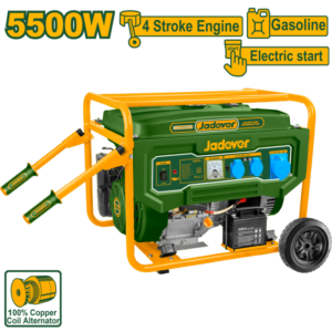 GENERADOR NAFTERO 5500W - 3000RPM - POT MÁX: 5,5KW - MOTOR 4 TIEMPOS OHV 420CC - REFRIGERADO POR AIRE - ENCENDIDO TCI - ARRANQUE MANUAL + ELÉCTRICO - TANQUE DE COMBUSTIBLE: 25L
