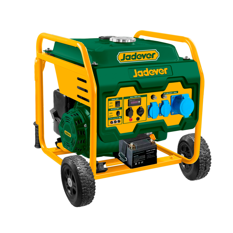 GENERADOR A GASOLINA INVERTER - POT MÁX: 7,5KW - POT NOM: 7,0KW - THD <3% - MOTOR 4 TIEMPOS OHV 420CC - REFRIGERADO POR AIRE - VEL VARIABLE - ENCENDIDO TCI - ARRANQUE MANUAL + ELÉCTRICO - TANQUE: 15L
