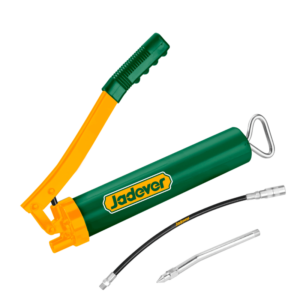 PISTOLA DE GRASA: 400CC MANUAL BOQUILLA DE ACERO 1,2MM + MANGUERA DE NAILON FLEXIBLE DE ALTA PRESIÓN+ BOQUILLA CURVA METÁLICA