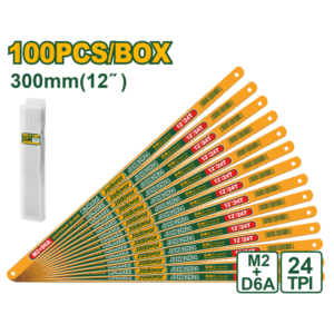 SET DE HOJAS DE SIERRA PARA METALES - TAMAÑO: 300MM (12”) - CANTIDAD DE DIENTES: 24D - M2+D6A (BIMETÁLICA) - 10 UNIDADES / SET