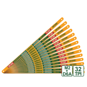 SET DE HOJAS DE SIERRA PARA METALES - TAMAÑO: 300MM (12”) - CANTIDAD DE DIENTES: 32D - M2+D6A (BIMETÁLICA) - 10 UNIDADES / SET