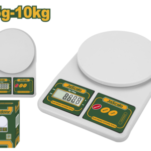 BALANZA ELECTRÓNICA DE COCINA - CAPACIDAD: 5G - 10000G - UNIDAD: G/OZ - TAMAÑO: 23 X 16 X 4CM - 2 PILAS AA - PP - APAGADO AUTOMÁTICO - PANTALLA LCD