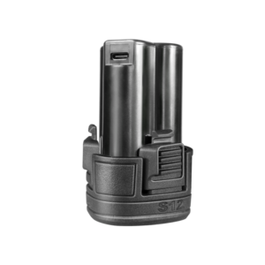 BATERÍA LI-ION DE 1,5 AH - VOLTAJE: 12V - PUERTO DE CARGA: USB TIPO C - BATERÍA APTA PARA HERRAMIENTAS S12