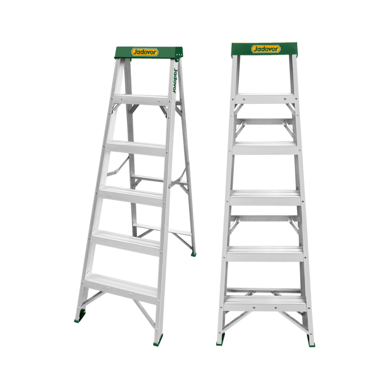 ESCALERA DE TRABAJO - ALUMINIO - ESCALONES: 5+1 - CARGA MÁXIMA: 150KG