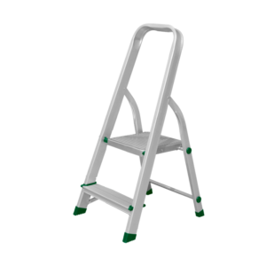 ESCALERA - ALUMINIO - ESCALONES: 2 - MÁX. CARGA: 120KG