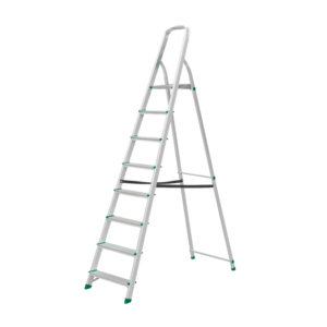 ESCALERA - ALUMINIO - ESCALONES: 8 - MÁX. CARGA: 120KG