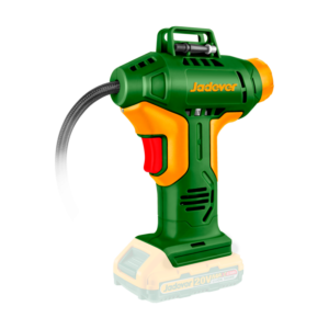 COMPRESOR DE AIRE PARA AUTOMÓVIL INALÁMBRICO - VOLTAJE: 20V - PRESIÓN MÁXIMA: 150 PSI / 10,5 BAR - CON ADAPTADORES DE 3 PIEZAS - NO INCLUYE BATERÍA NI CARGADOR