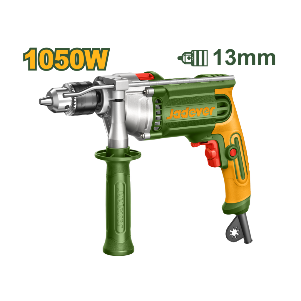 TALADRO DE IMPACTO 13MM - VOLTAJE: 220-240V ~ 50/60HZ POTENCIA: 1050W VELOCIDAD SIN CARGA: 0-3000RPM CAJA DE CAMBIOS DE ALUMINIO