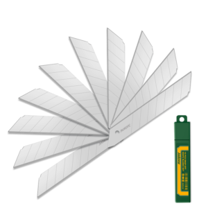 KIT DE 10 HOJAS DE CUTTER A PRESIÓN - TAMAÑO DE LAS HOJAS: 18MM X 100MM