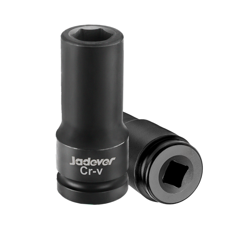VASO DE IMPACTO PROFUNDO DE 1/2″ - TAMAÑO: 21MM - LONGITUD: 78MM - MATERIAL: ACERO 50BV30 (CR-V) + TRATAMIENTO TÉRMICO
