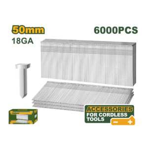 CLAVOS PARA CLAVADORA - LONGITUD DE LA PLATAFORMA: 50 MM  6000PCS/CAJA DE COLOR GA18,1.25X1.0MM