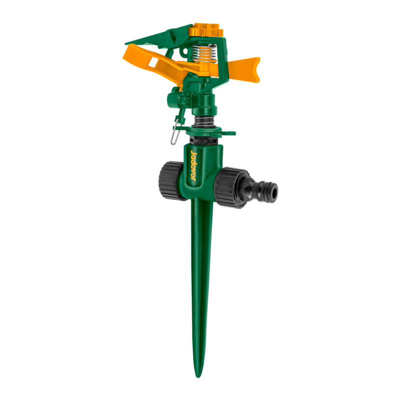 ASPERSOR AUTOMÁTICO DE ENGRAJE - CABEZAL PULSANTE DE PLÁSTICO PATRÓN AJUSTABLE DE 20° A 360°