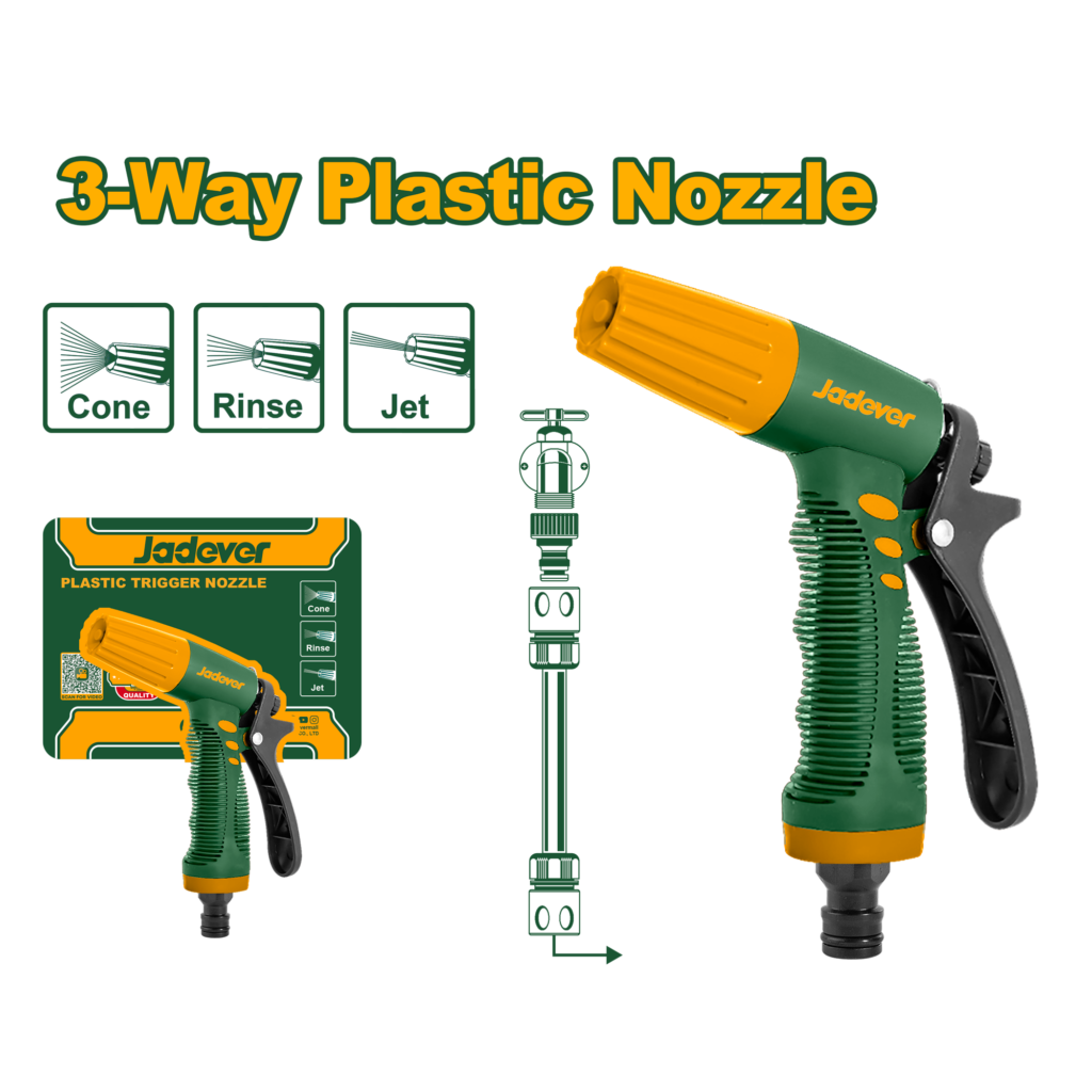 PISTOLA DE RIEGO AJUSTABLE, MATERIAL ABS