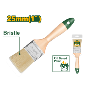 PINCEL - ANCHO: 25MM (1'') - LONGITUD DE LAS CERDAS: 40MM - MANGO DE MADERA