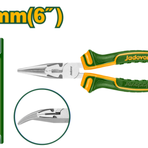 PINZA DE PUNTA CURVA: 160MM(6'') MANGO BICOLOR ERGONÓMICO