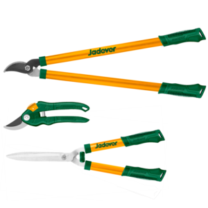 KIT DE TIJERAS DE JARDÍN 3 PIEZAS - TIJERA DE PODAR DE MANO DE 200MM (8'') + PODADORA DE 550MM (22'') + PODADORA DE 690MM (27'')