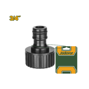 CONECTOR DE MANGUERA DE PLÁSTICO - SE CONECTA FÁCILMENTE A UNA MANGUERA DE AGUA DE 3/4 DE PULGADA CON ROSCA HEMBRA IDEAL PARA USAR CON UNA VARIEDAD DE HERRAMIENTAS DE JARDÍN