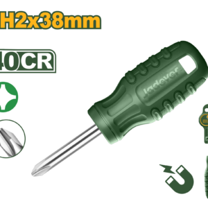 DESTORNILLADOR PHILLIPS, DIAMETRO 6MM, LONGITUD 38MM, MANGO ERGONOMICO REDONDO