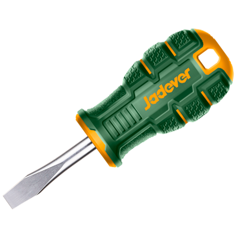DESTORNILLADOR PLANO CÓNICO SL6.5 - PUNTA MAGNÉTICA - 6,5MM X 38MM - VÁSTAGO REDONDO: 6MM - MANGO ERGONÓMICO