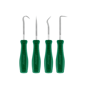 KIT DE 3 GANCHOS Y 1 PUNZÓN - ACERO C45 - LONGITUD: 75MM - GANCHO COMPLETO + GANCHO 45° + GANCHO 90° + PUNZÓN RECTO