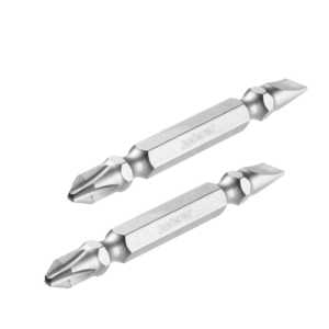 PUNTAS DE DESTORNILLADOR DOBLE - (PH2 + SL6 X 1) X 65MM - 2 PIEZAS/JUEGO - AC. CR-V ENDURECIDO Y REVENIDO