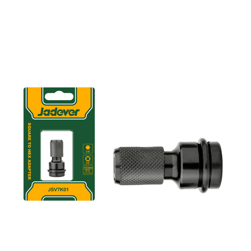 ADAPTADOR CUADRADO A HEXAGONAL - TAMAÑO CUADRADO: 1/2″ - TAMAÑO DE LA UNIDAD: 1/4″ - LONGITUD: 2