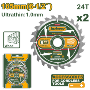 DISCO DE SIERRA CIRCULAR: 165MM (6 1/2") - 24 - EJE 20MM