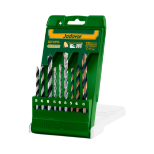 KIT DE MECHAS DE 9 PIEZAS - 3 MECHAS DE ACERO RÁPIDO (5 MM, 6 MM, 8 MM) + 3 MECHAS DE WIDIA (5 MM, 6 MM, 8 MM) + 3 MECHAS PARA MADERA (5 MM, 6 MM, 8 MM)