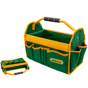 BOLSA PARA HERRAMIENTAS 16'' - CARGA MÁXIMA: 12KG - (LARGO X ANCHO X ALTO): 41 X 23 X 33CM - MANGO ACOLCHADO POLIÉSTER