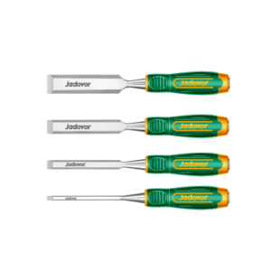 KIT DE CINCELES PARA MADERA DE 4 PIEZAS: 6MM (1/4''), 12MM (1/2''), 19MM (3/4''), 25MM (1'') - LONGITUD: 140MM