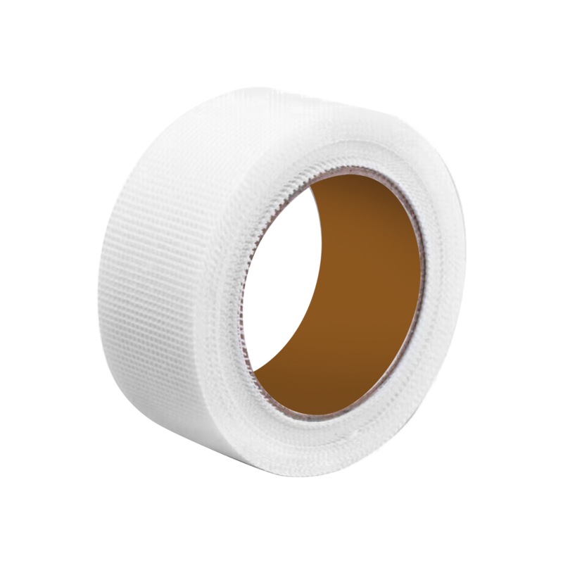 CINTA ADHESIVA DE FIBRA DE VIDRIO – LONGITUD: 90M – ANCHO: 50MM – MALLA: 3,2 X 3,2MM – DENSIDAD: 65G/M² – COLOR BLANCO