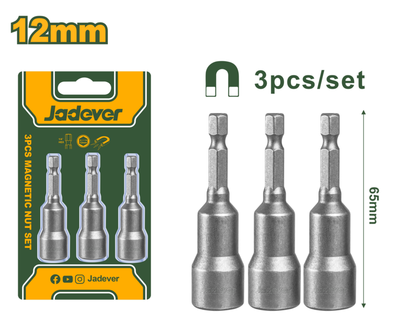 ADAPTADOR MAGNETICO PARA PUNTAS DE ATORNILLADOR 12MM X 65MM