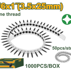 REPUESTO TIRA DE TORNILLOS ATORNILLADOR DE YESO DRYWALL - 6X1" (3.5X25MM)