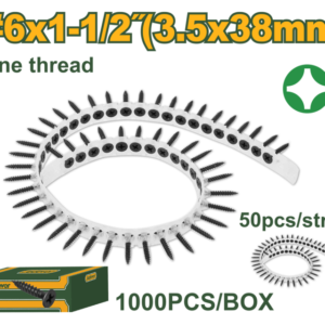 REPUESTO TIRA DE TORNILLOS ATORNILLADOR DE YESO DRYWALL - 6X1 1/2" (3.5X38MM)