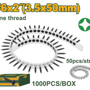 REPUESTO TIRA DE TORNILLOS ATORNILLADOR DE YESO DRYWALL - 6X2" (3.5X50MM)