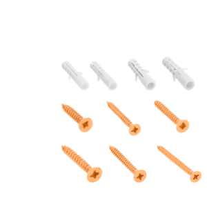 KIT DE TORNILLOS FIX PUNTA AGUJA CON TARUGOS DE 159 PIEZAS - 49 TORNILLOS PUNTA AGUJA + 110 TARUGOS DE NYLON