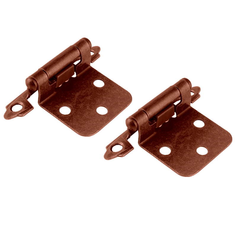 BISAGRAS PARA GABINETE - TAMAÑO: 50 X 70MM - COBRE ROJO - INCLUYE 10 TORNILLOS