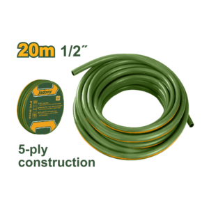 MANGUERA DE PVC DE 1/2" - 20MX1/2" CONSTRUCCIÓN DE 5 CAPAS ESPESOR: 1,7 MM