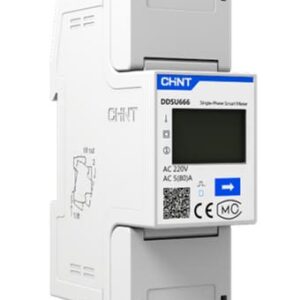MEDIDOR DE ENERGÍA - MONOFÁSICO - Energía Activa, Salida de pulso, Com, LCD - p/Riel Din