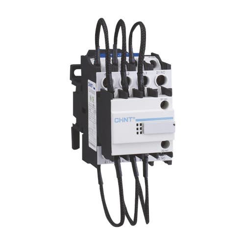 CONTACTOR P/CAPACITORES CHINT CJ19-150 - Q:80kVAr @ 400VCA + Aux: 1NA - Bob: 220VCA