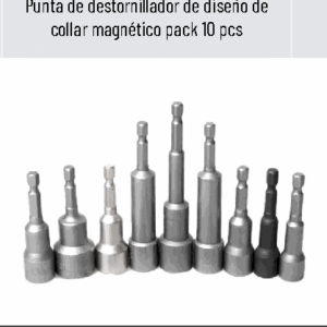 PUNTA DE ATORNILLADOR PHILIPS DOBLE - COLLAR MAGNETICO - PH2 - 100 MM
