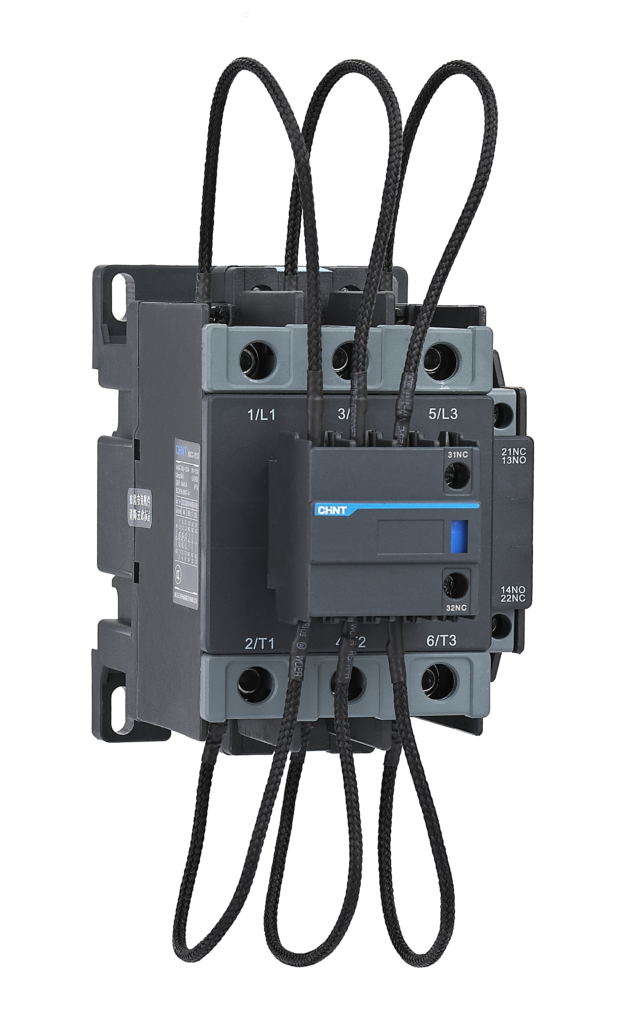 CONTACTOR P/CAPACITORES CHINT NXCC-115 - Q:60kVAr @ 400VCA + Aux: 2NA+1NC - Bob: 220VCA