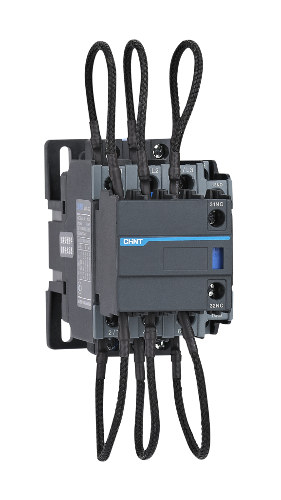 CONTACTOR P/CAPACITORES CHINT NXCC-43 - Q:25kVAr @ 400VCA + Aux: 2NA+1NC - Bob: 220VCA