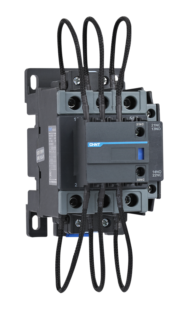 CONTACTOR P/CAPACITORES CHINT NXCC-95 - Q:50kVAr @ 400VCA + Aux: 2NA+1NC - Bob: 220VCA